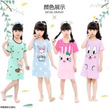 MBB01581 韓版新款童裝時尚印花短袖連衣裙