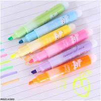 MGZ14283 創意文具六色小狗彩色螢光筆...