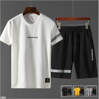 MBC1881	夏季男裝字母短袖T恤+短褲運動套裝
