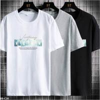 MK00-C26 夏季男裝印花圓領短袖T恤