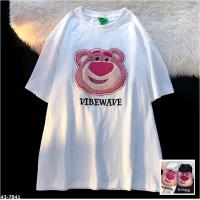 M43-7841 夏季小熊毛巾繡短袖T恤