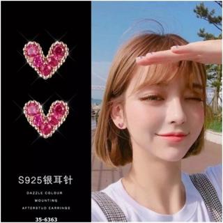 M35-6363 韓國網紅同款氣質粉色愛心耳環