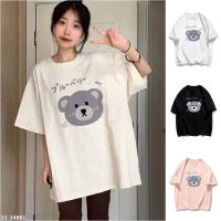 M31-24891 夏季大碼純棉小熊印花短袖T恤